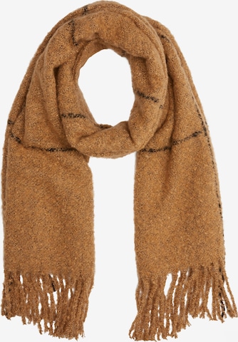 QS Scarf in Brown: front