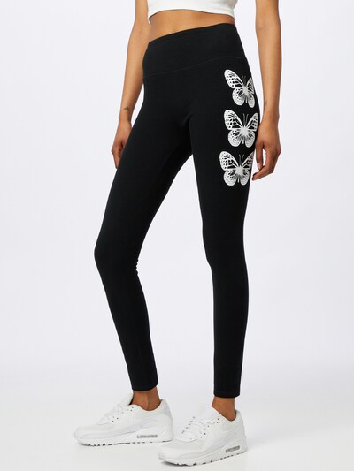 HOLLISTER Legíny - černá / bílá, Model/ka