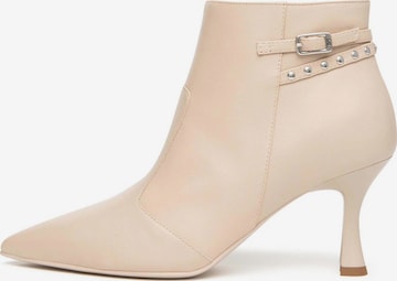 Nero Giardini Laarzen in Beige: voorkant