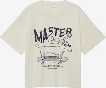 T-Shirt s.Oliver en beige : devant