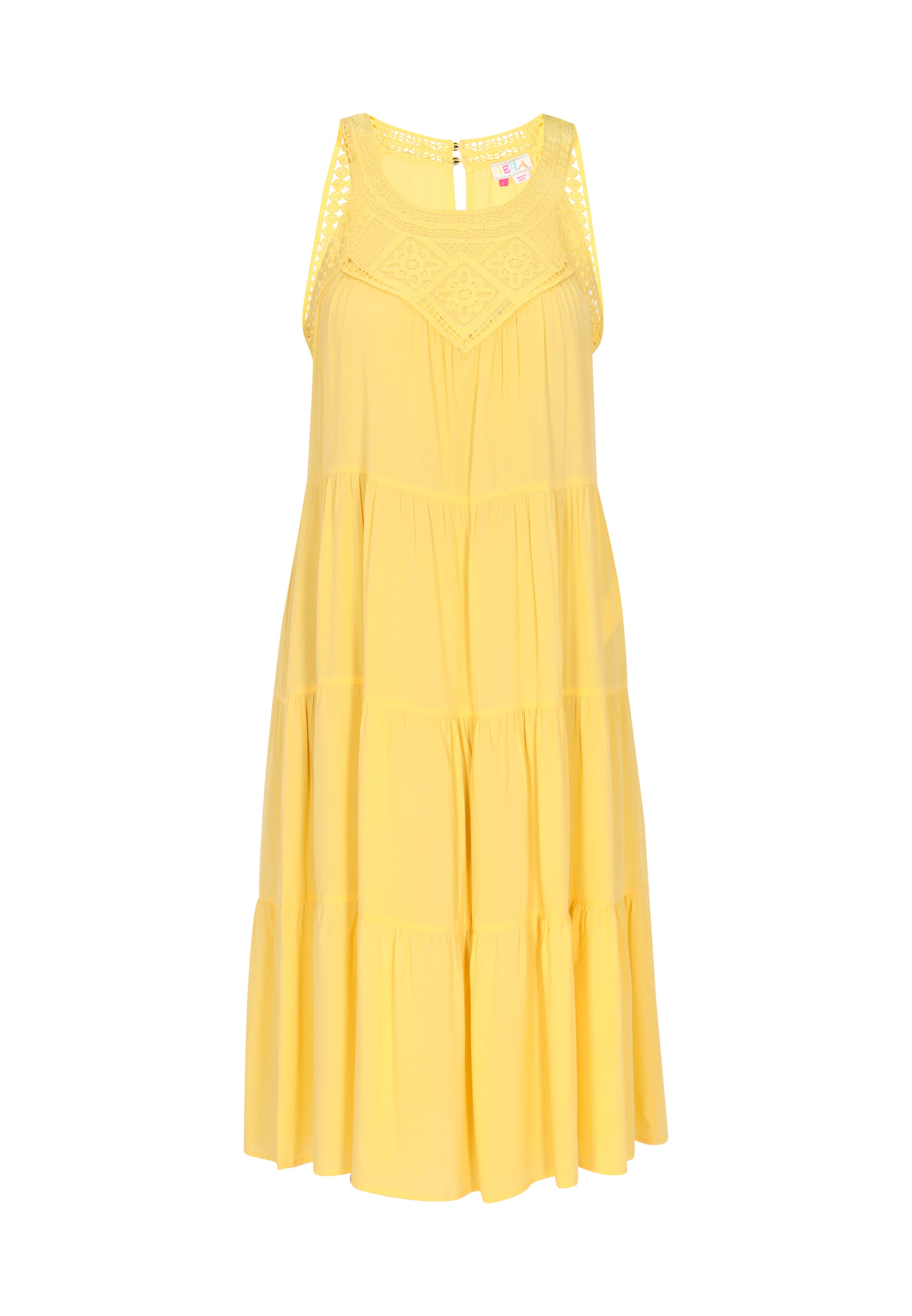 IZIA Dress 'Boho' in Yellow: front