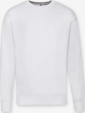 Felpa 'Crewneck sweatshirt' di FRUIT OF THE LOOM in bianco: frontale