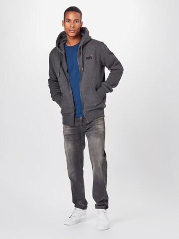 Superdry Sweatjacke in Grau