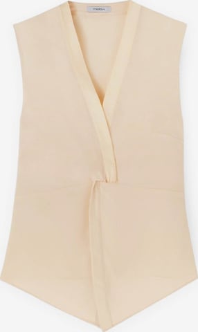 Chemisier MOTIVI en beige : devant