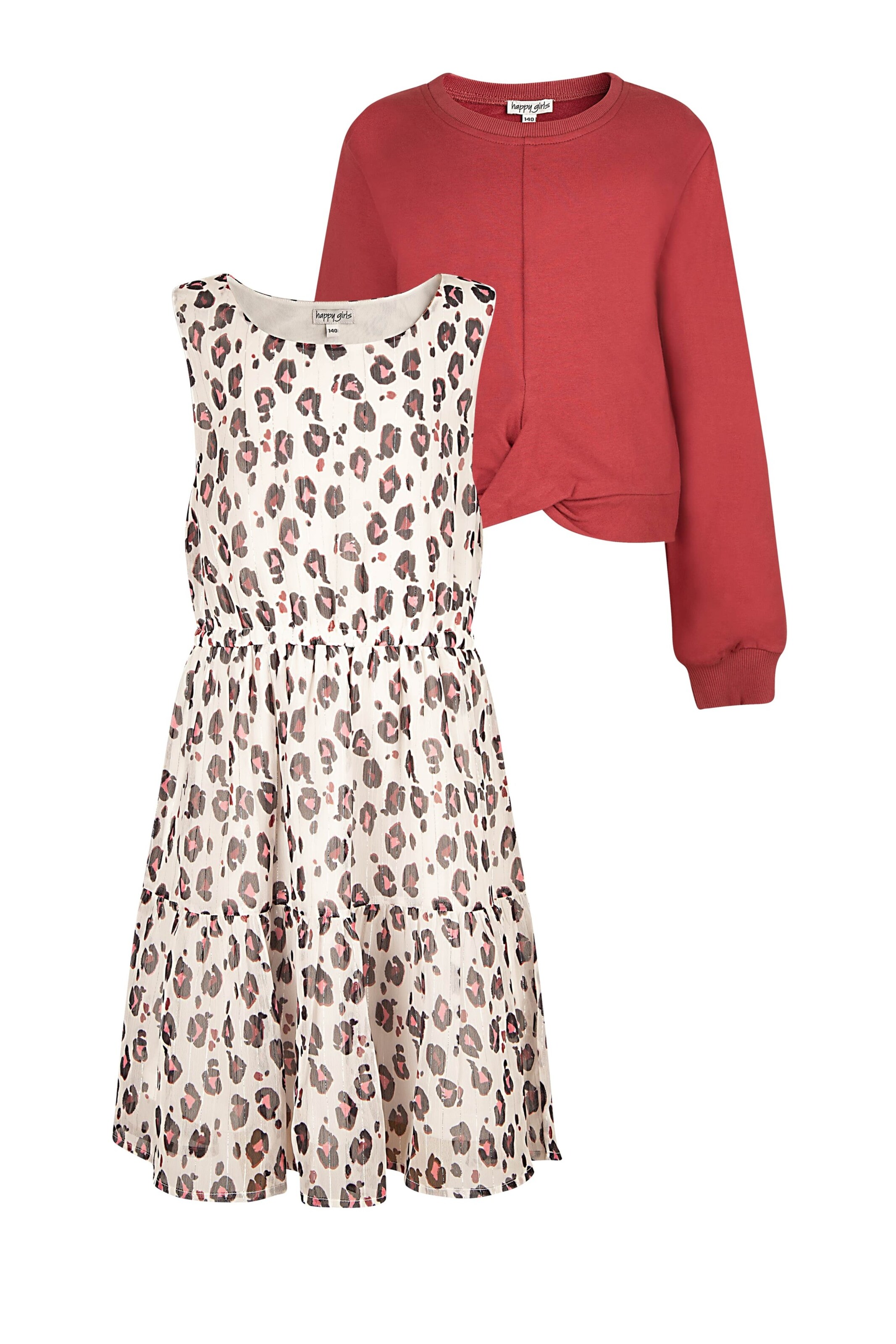 happy girls Setti värissä punainen: etupuoli