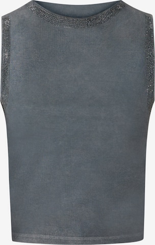 No Matter What Top in Grau: Vorderseite