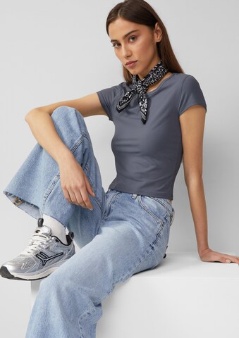 QS T-Shirt in Grau: Vorderseite