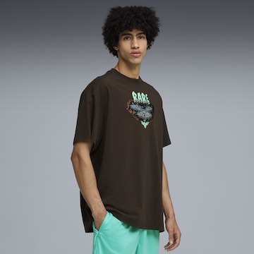 PUMA Performance shirt 'Melo World' in Brown: front