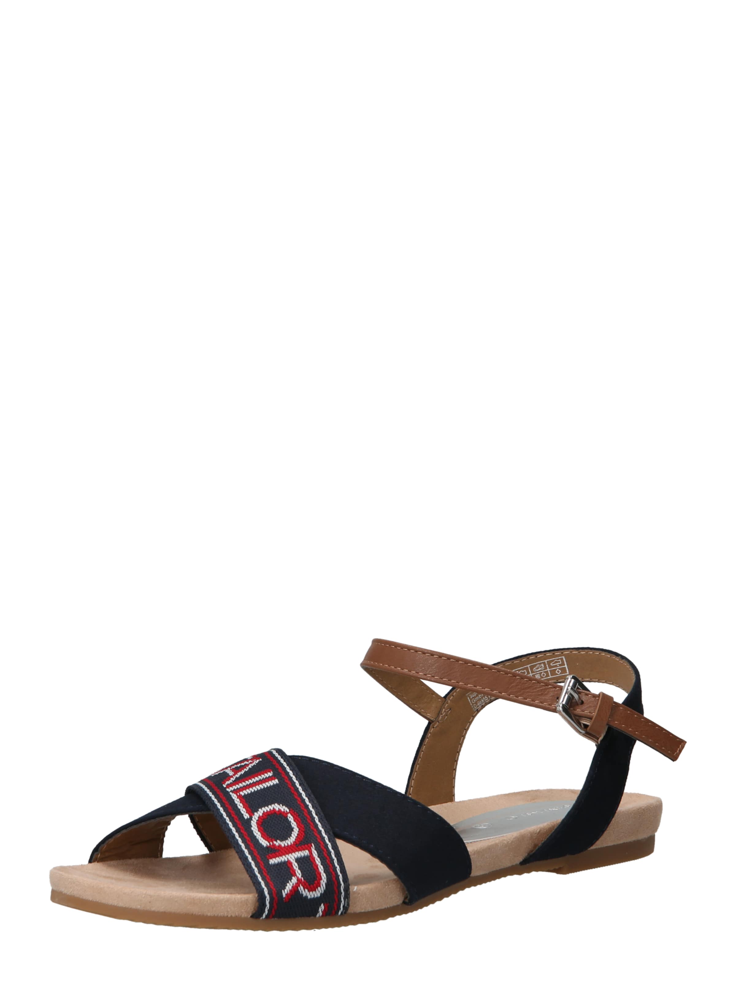 TOM TAILOR Sandals in Blue: front