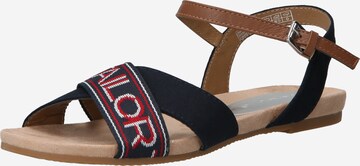 TOM TAILOR Sandals in Blue: front