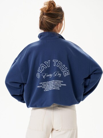 Felpa 'Stay True' di MIRONS in blu