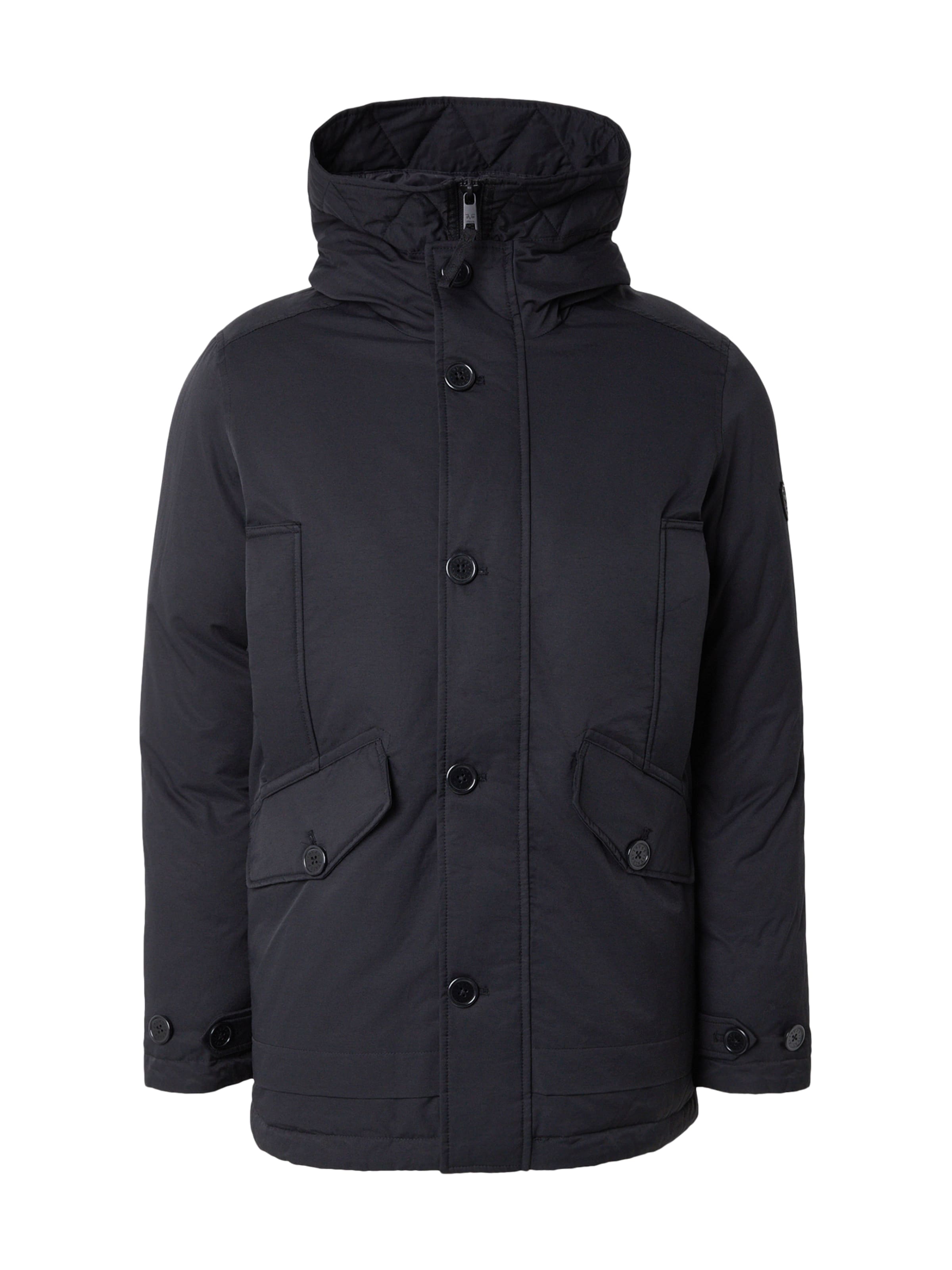 19V69 ITALIA Winterparka 'Jamie' in Zwart: voorkant
