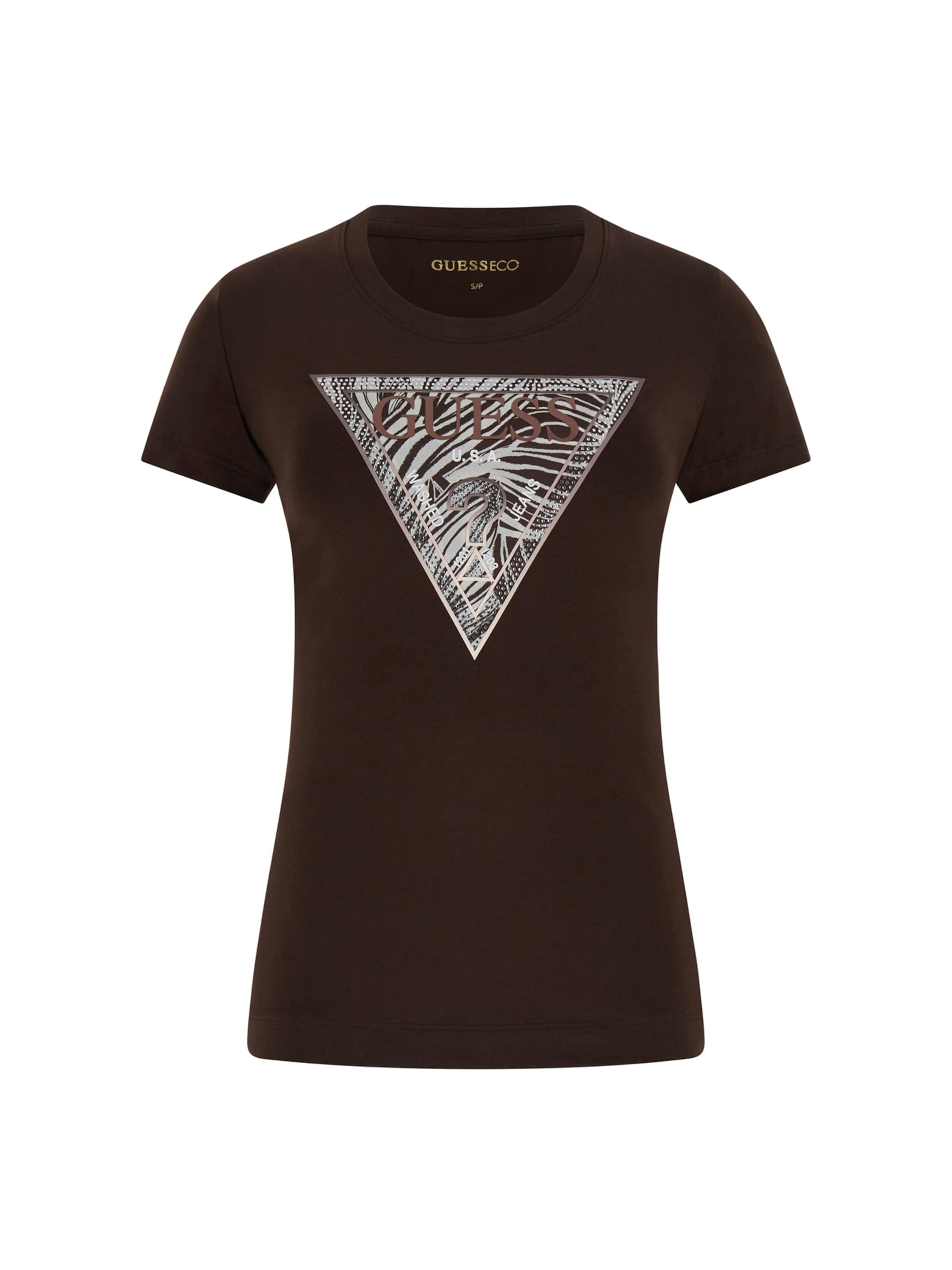 GUESS Shirt in Brown: front