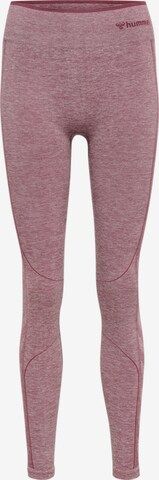 Hummel Skinny Sportbyxa i lila: framsida