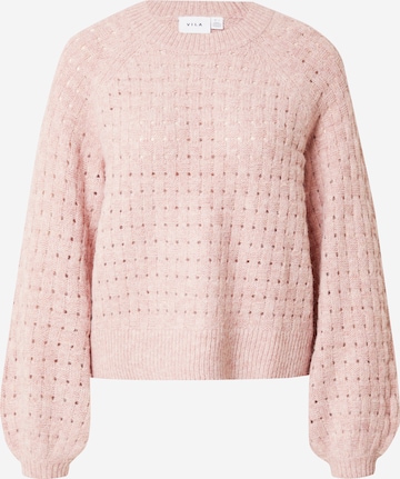 VILA Sweater 'Polana' in Pink: front