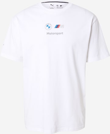 PUMA Majica 'BMW Essentials' | bela barva: sprednja stran