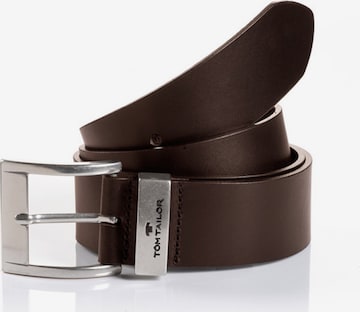 TOM TAILOR Belt 'Tom' in Brown: front