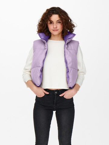 Gilet 'RICKY' ONLY en violet : devant