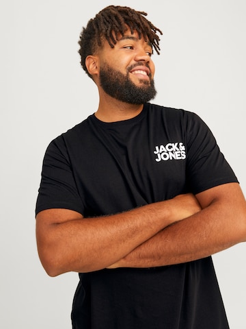 Jack & Jones Plus - Camiseta 'JJECorp' en negro