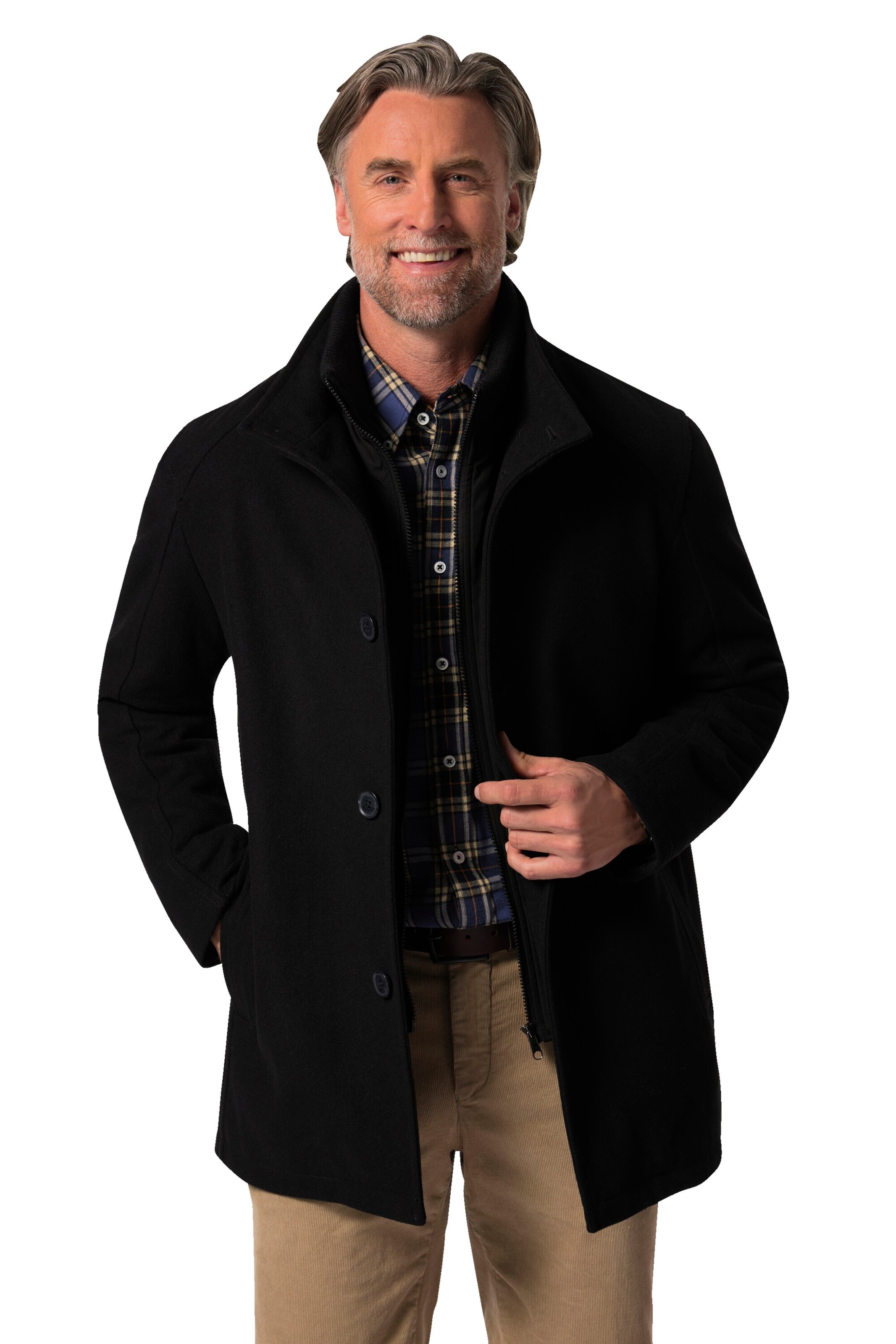 Boston Park Tussenjas in Blauw: voorkant