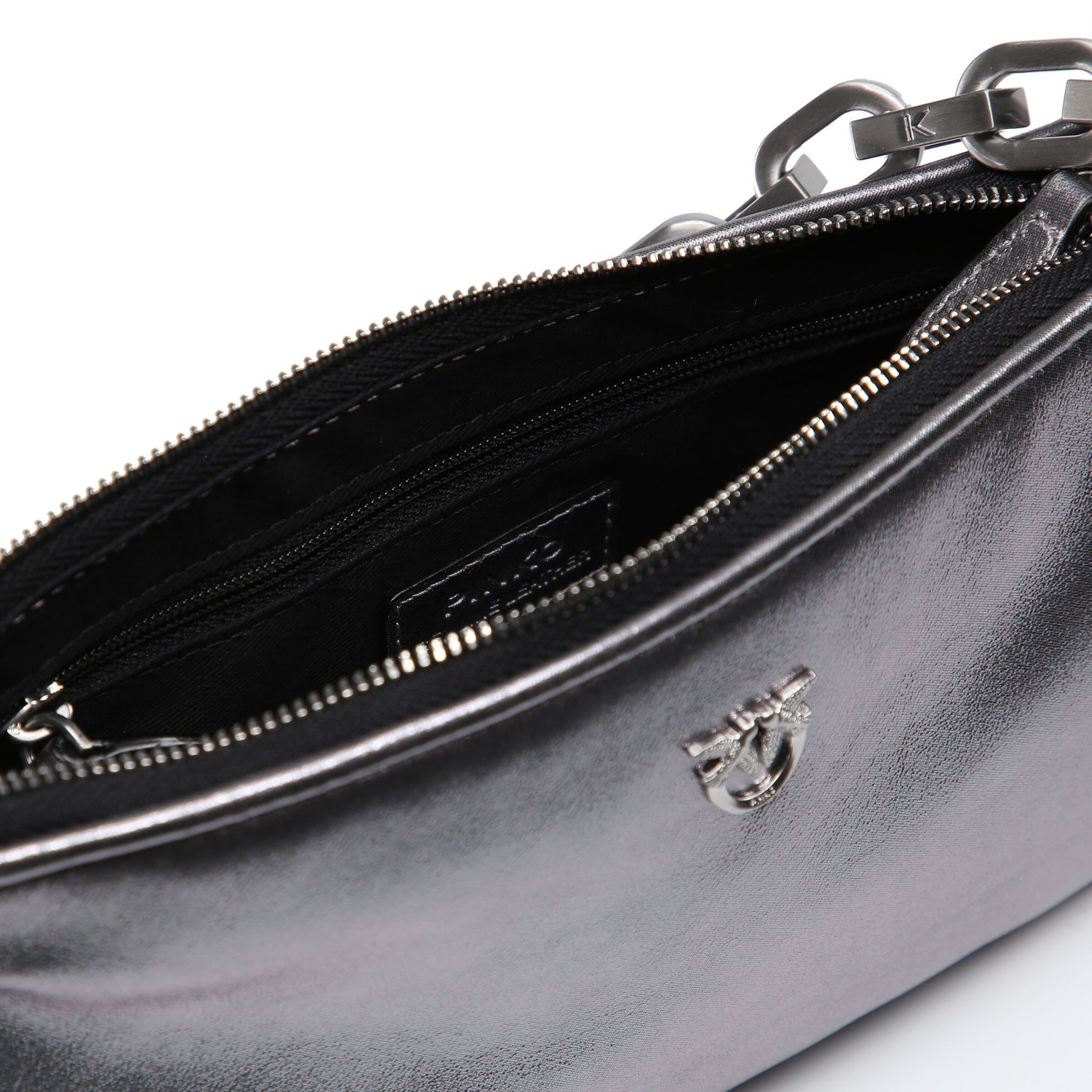 PINKO Handbag 'Half Moon' in Silver