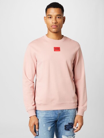 HUGO Sweatshirt 'Diragol' in Pink: predná strana