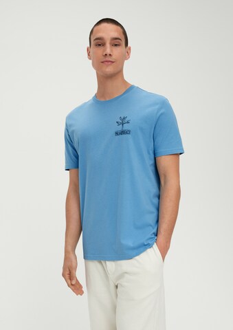 QS T-Shirt in Blau: Vorderseite