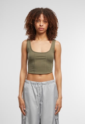 Urban Classics Top in Groen: voorkant