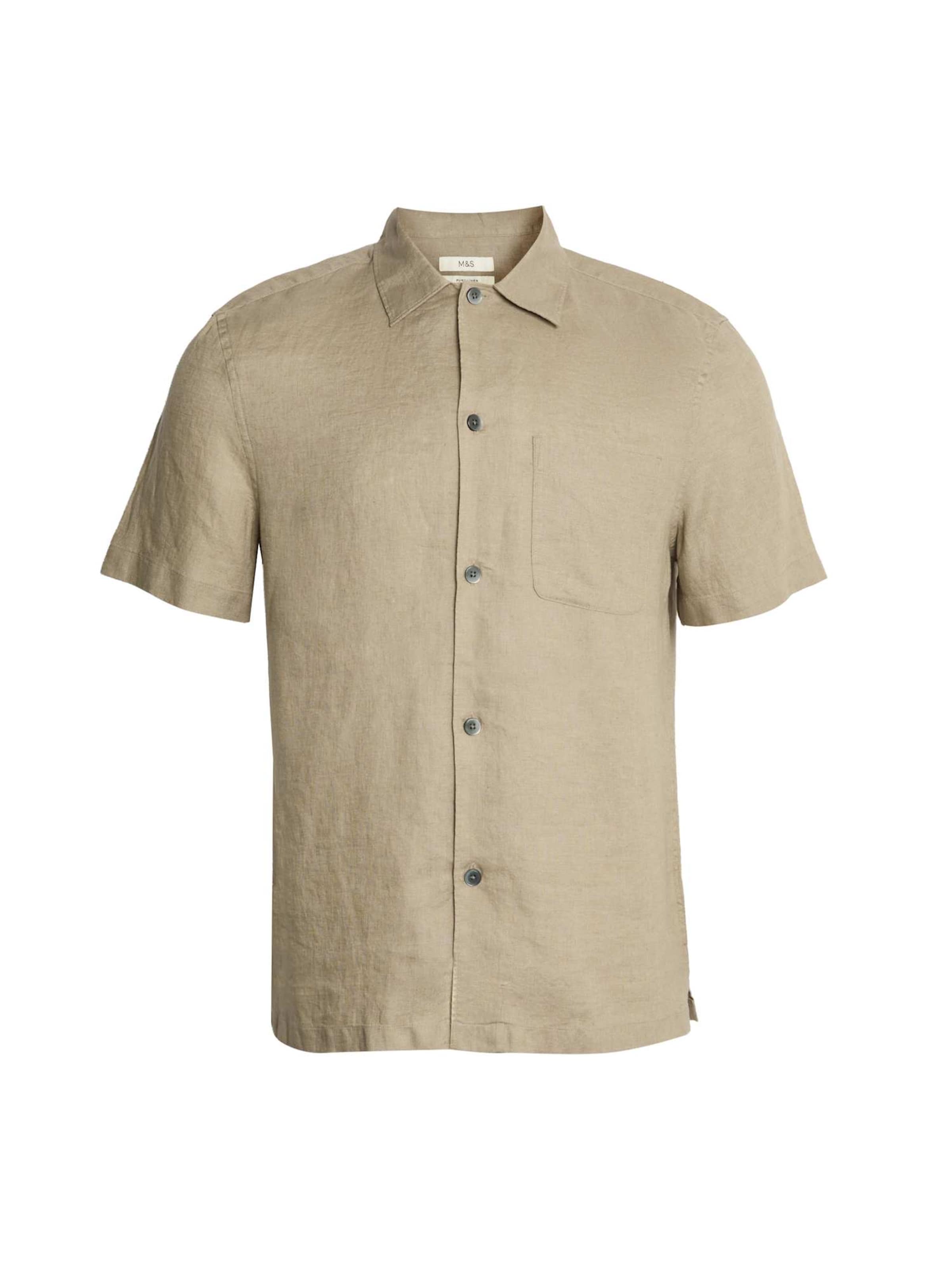 Marks & Spencer Overhemd in de kleur Donkerbeige, Productweergave