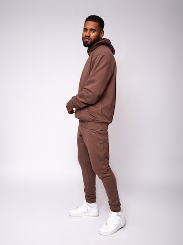 Pullover 'Essential Oversized Hoodie' di Fortex Fitness in marrone
