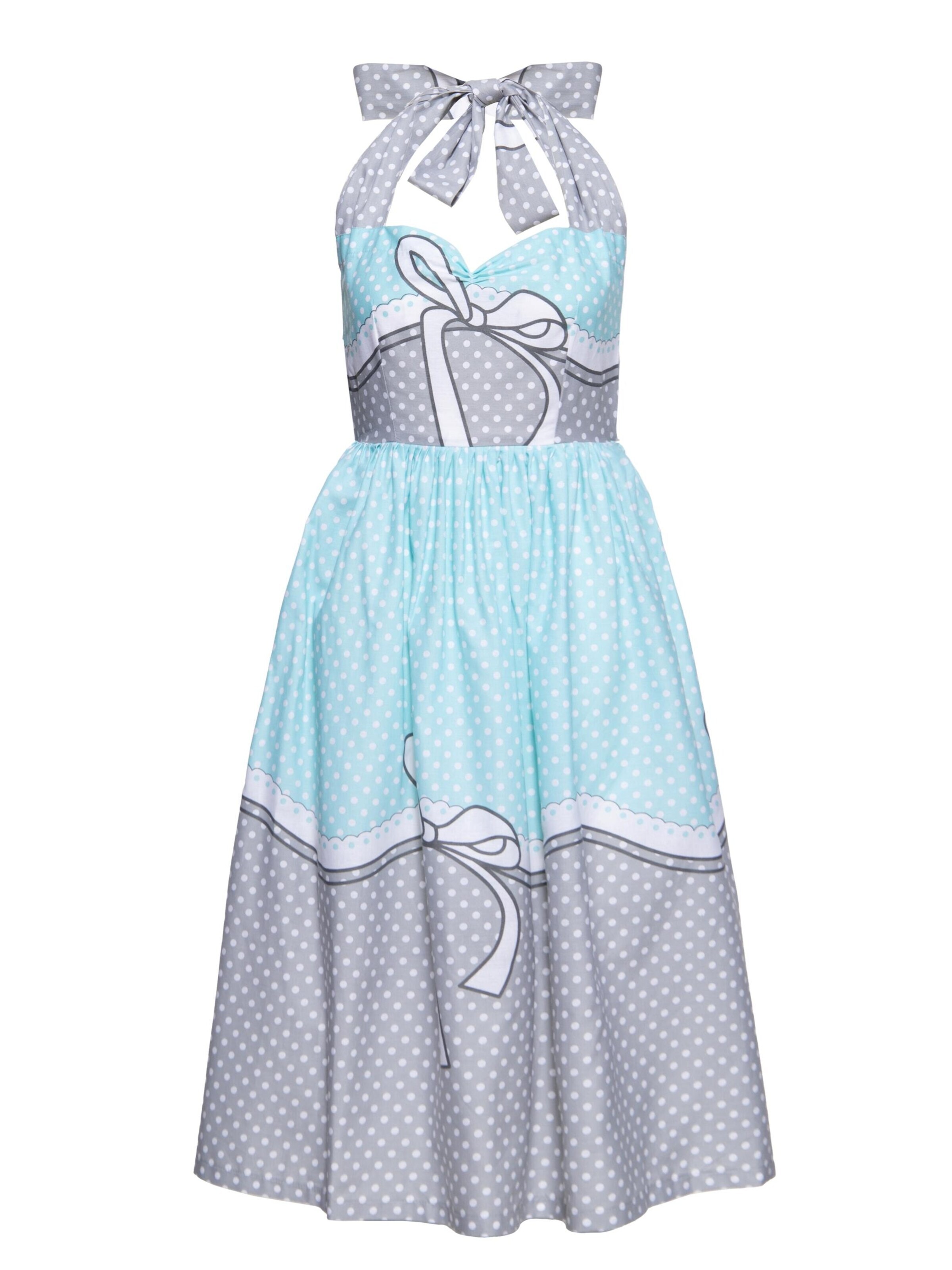 Queen Kerosin Summer Dress in Grey: front