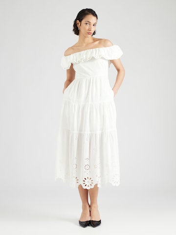 ABOUT YOU x Iconic by Tatiana Kucharova Sukienka 'Fanny' w kolorze biały: przód