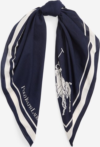 Foulard Polo Ralph Lauren en bleu : devant