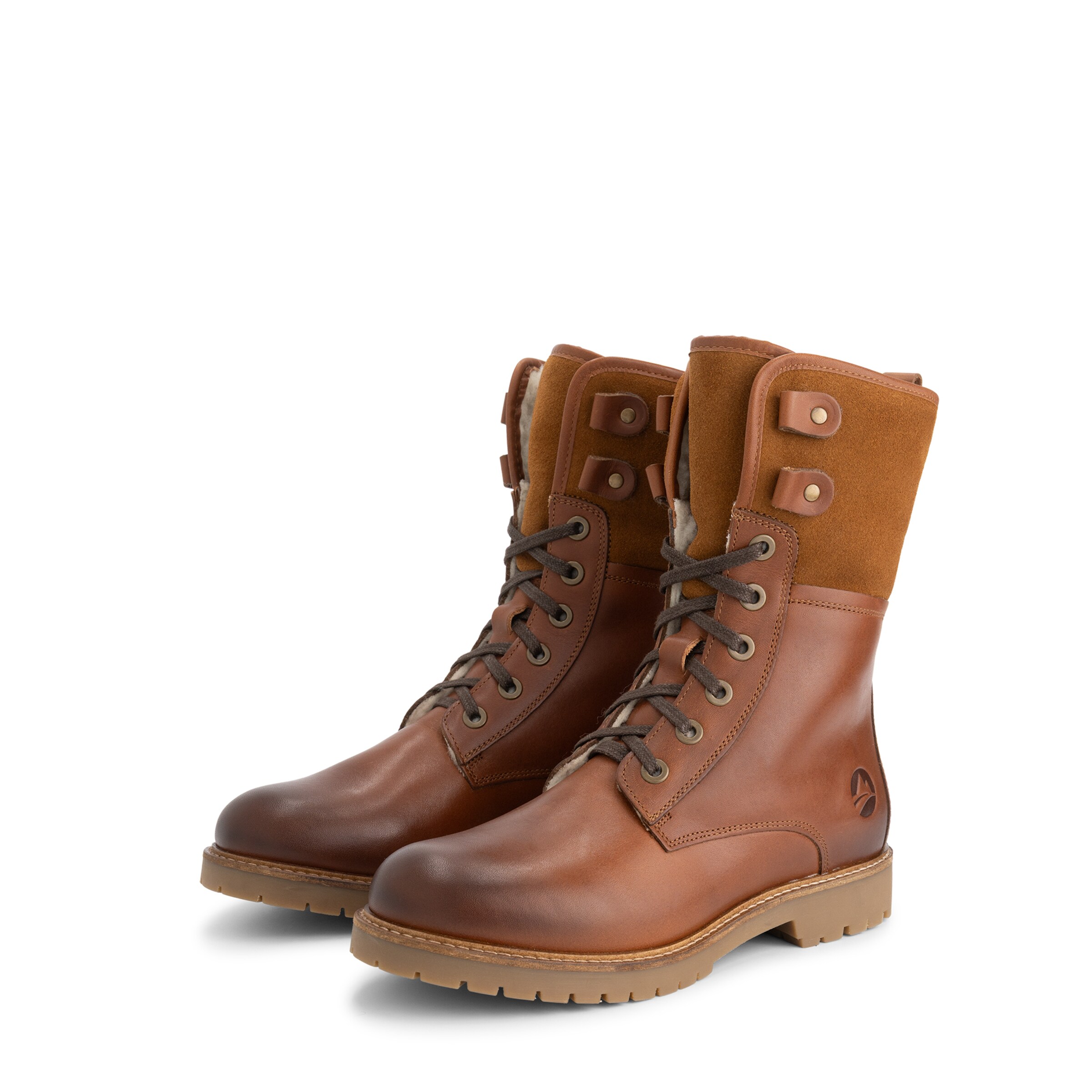 Bottes à lacets 'Kongea' Travelin en marron