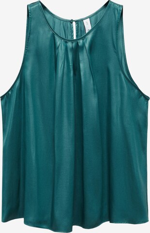 MANGO Blouse in Groen: voorkant