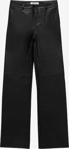 Pull&Bear Wide leg Jeans in Black: front