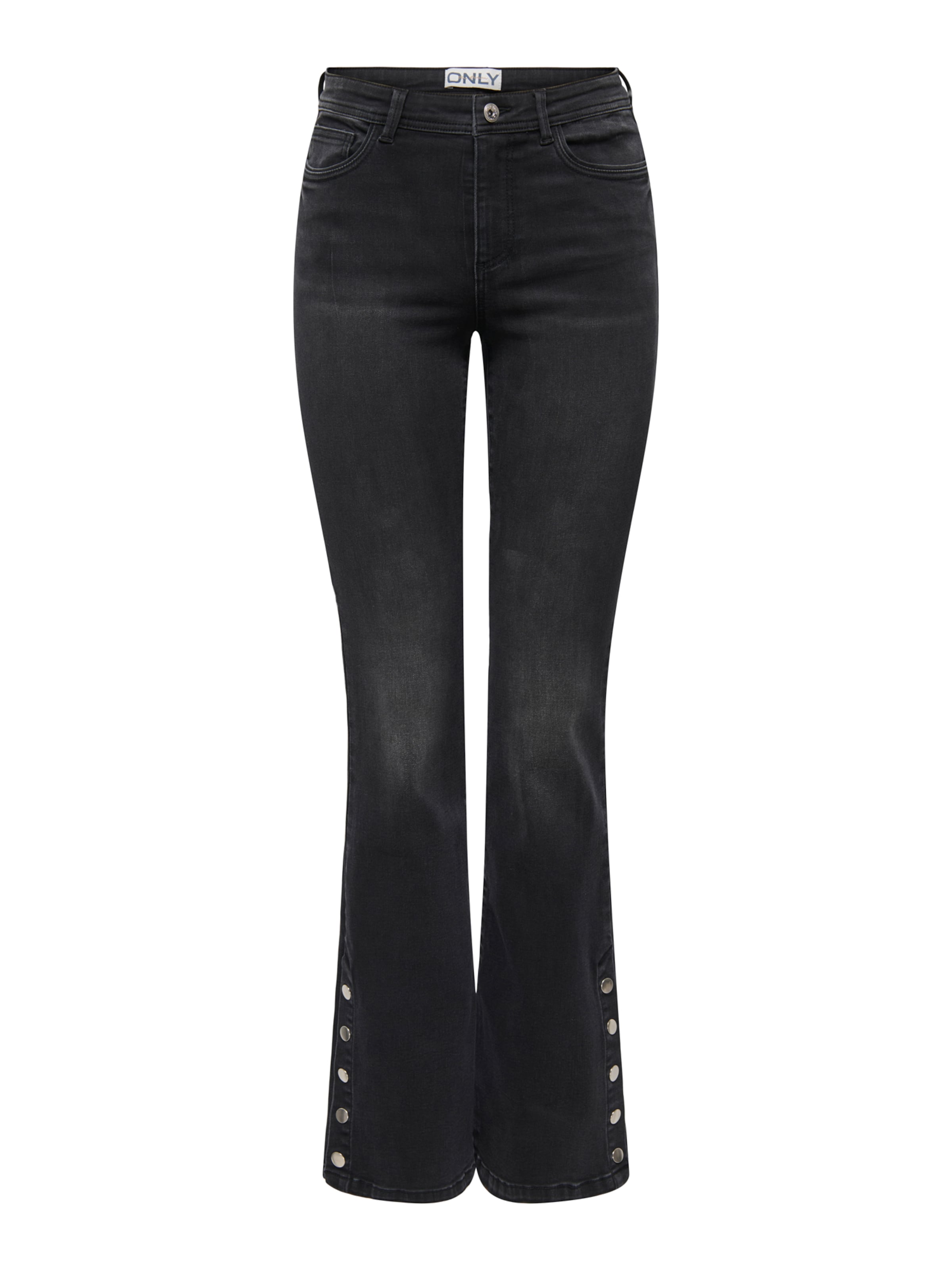 ONLY Flared Τζιν 'ONLWAUW' σε μαύρο: μπροστά