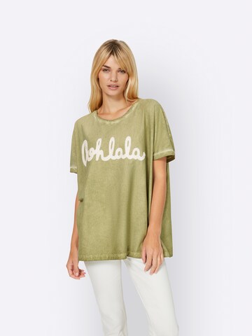 T-shirt heine en vert : devant