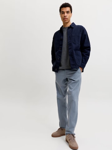 JACK & JONES Loosefit Lærredsbukser 'JPSTKane JJDave' i grå