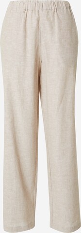 Monki Regular Trousers in Beige: front