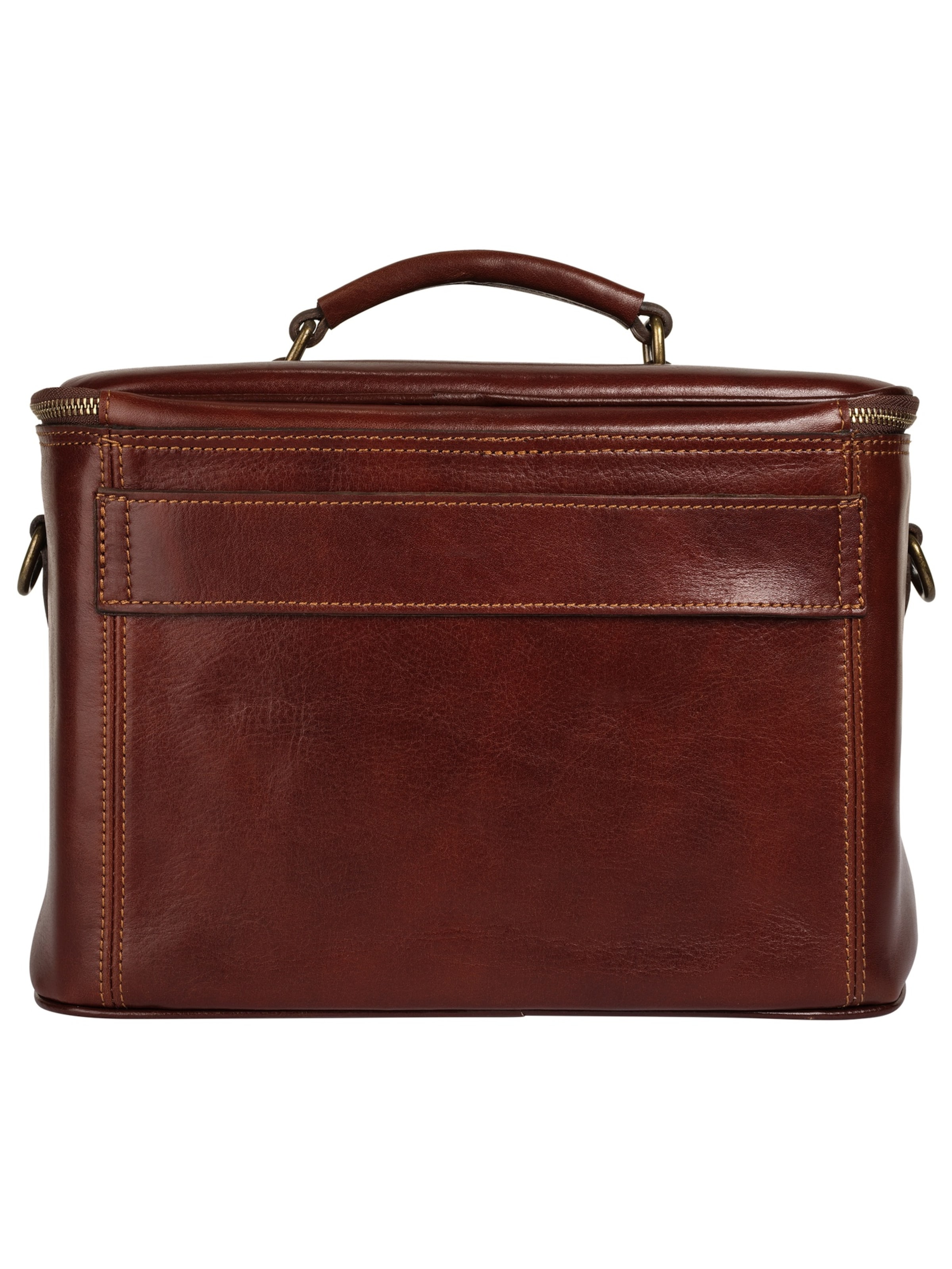 Trousse de maquillage piké en marron