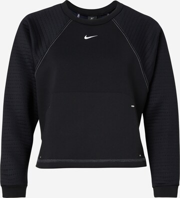 NIKE Sport sweatshirt 'Luxe' i svart: framsida