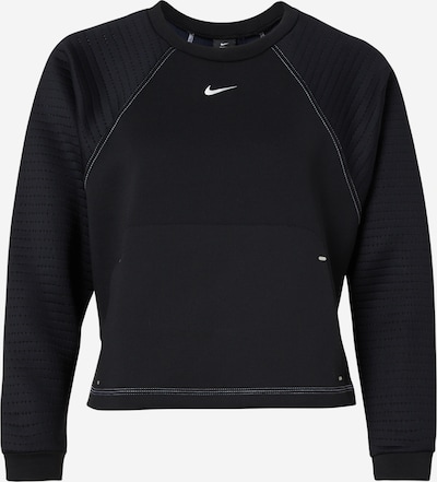 NIKE Sportief sweatshirt 'Luxe' in de kleur Zwart / Wit, Productweergave