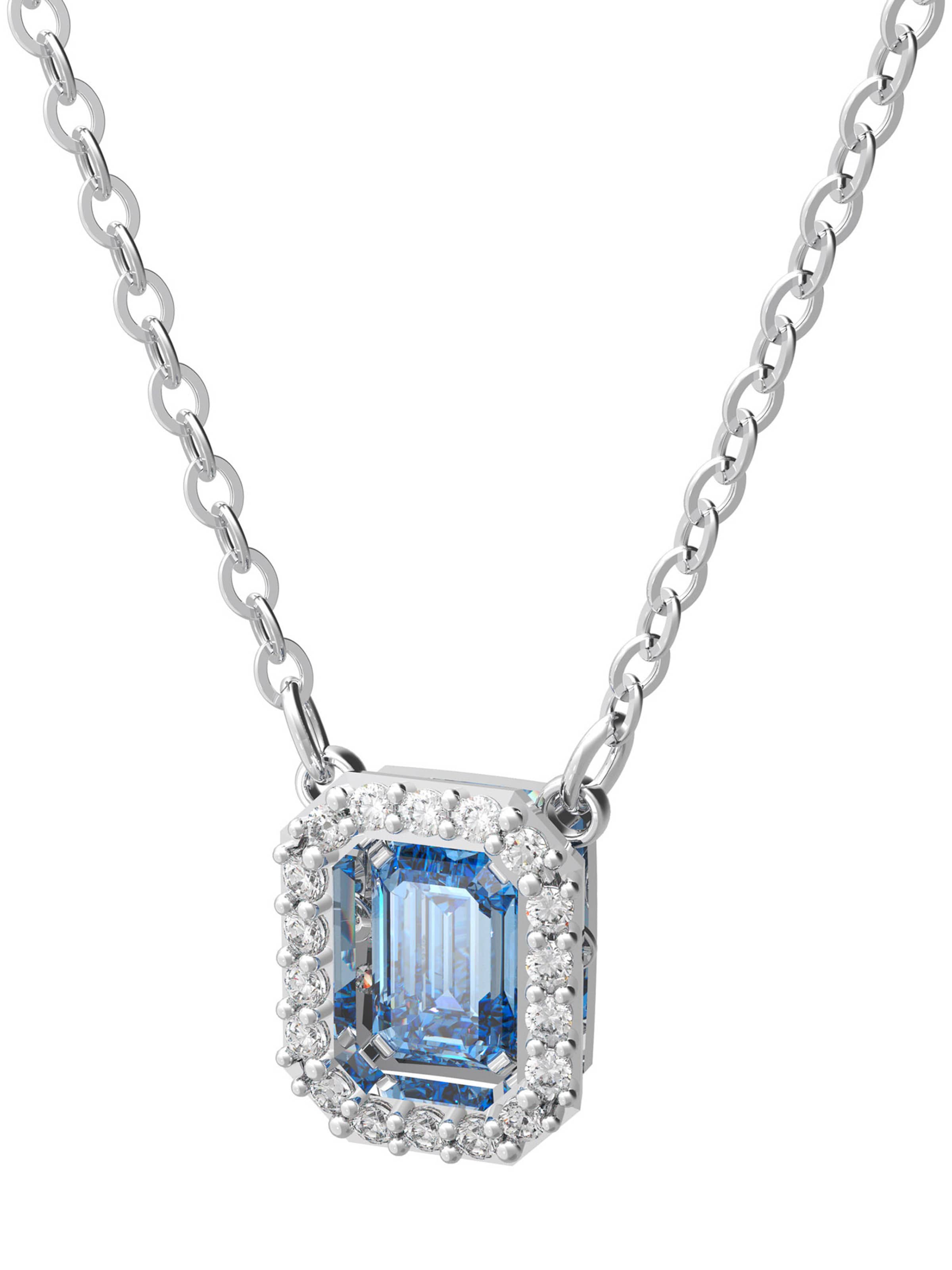 Swarovski Necklace 'Una' in Blue: front