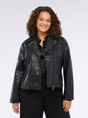 Veste mi-saison Fiorella Rubino en noir : devant