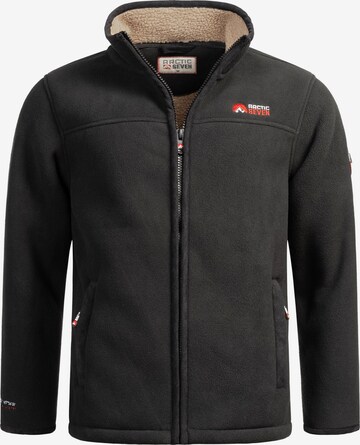 Veste en polaire fonctionnelle 'Zeroo' Arctic Seven en gris : devant