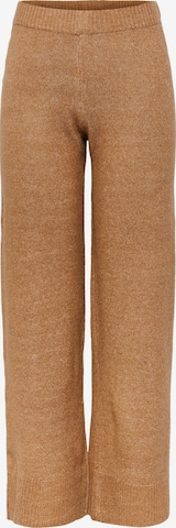 PIECES Wide leg Byxa 'Celic' i brun: framsida