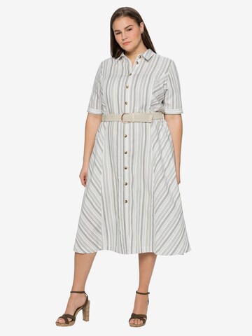 SHEEGO Shirt Dress in White