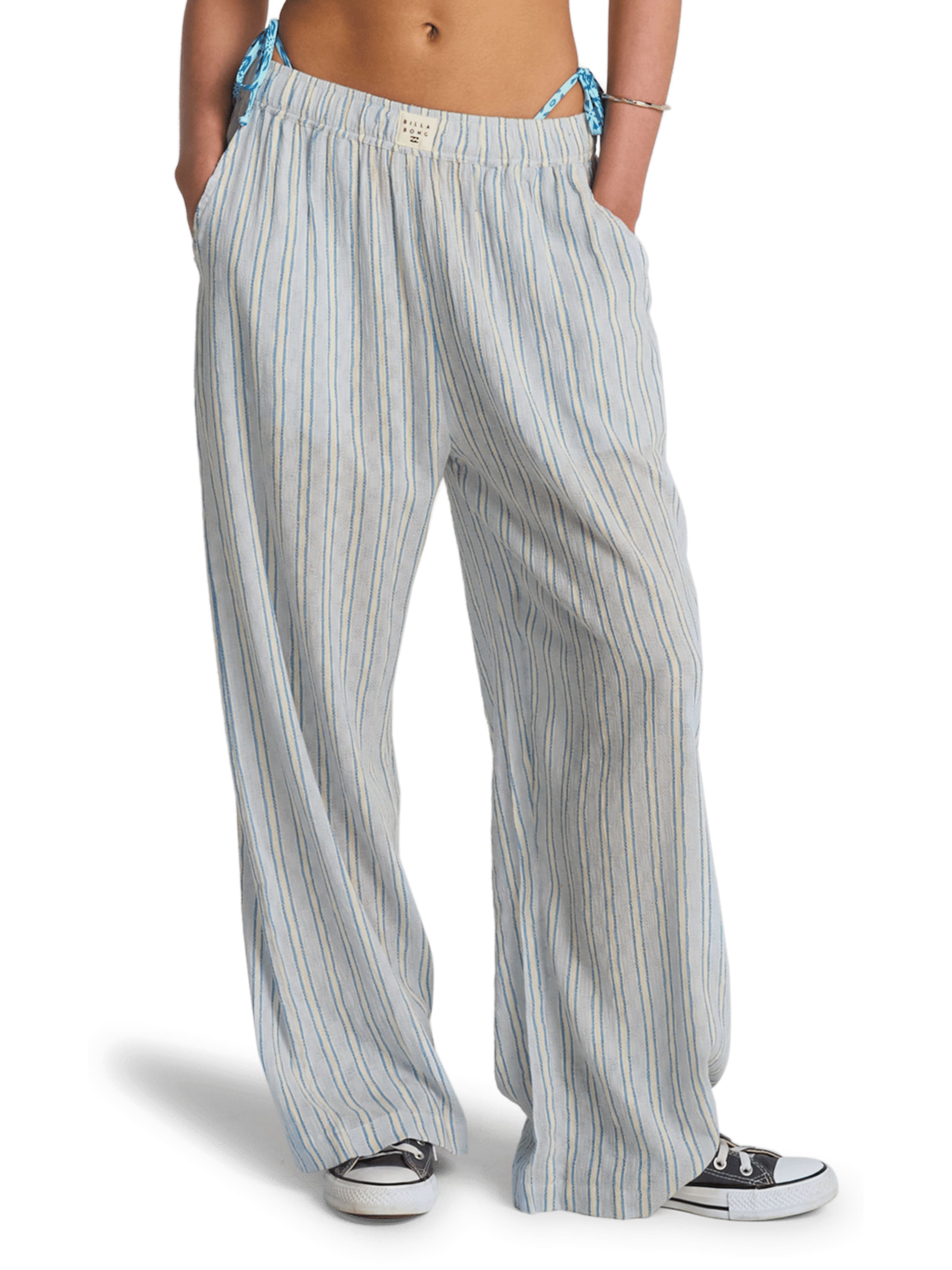 Largi Pantaloni 'Boyfriend' de la BILLABONG pe albastru: față