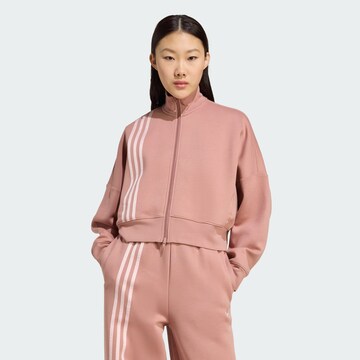 ADIDAS ORIGINALS Кофта на молнии в Ярко-розовый: спереди